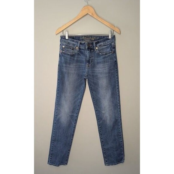 American Eagle Jeans Mens 28x32 360 Extreme Flex Slim Straight Light Wash Denim - Picture 1 of 4